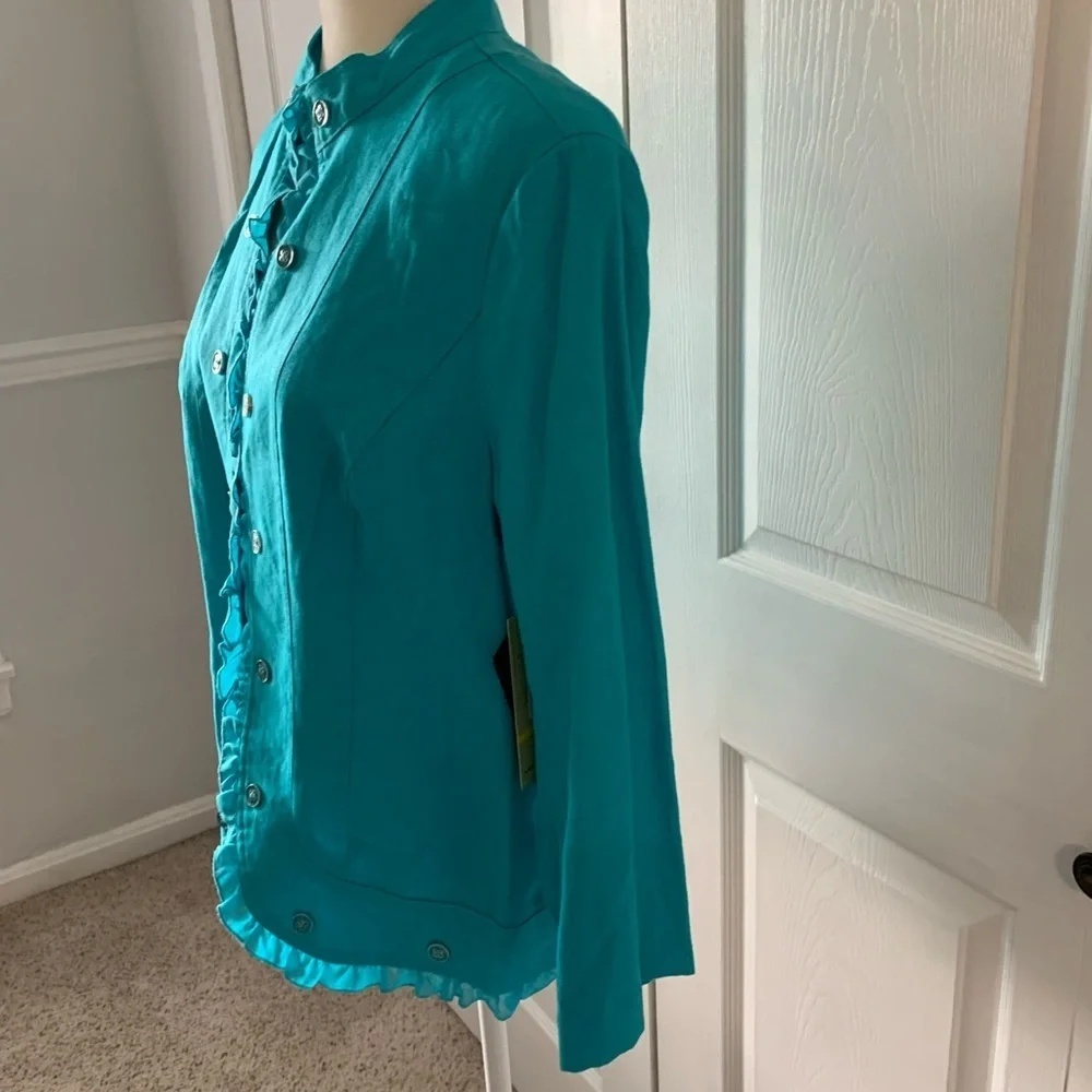 New Multiples woman’s size medium blazer jacket - Picture 2 of 5
